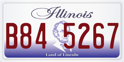 IL license plate B845267