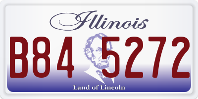 IL license plate B845272
