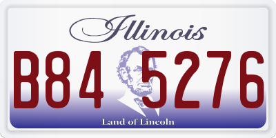 IL license plate B845276