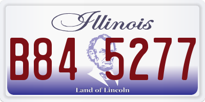 IL license plate B845277