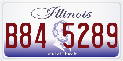 IL license plate B845289