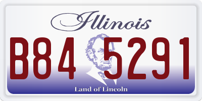 IL license plate B845291