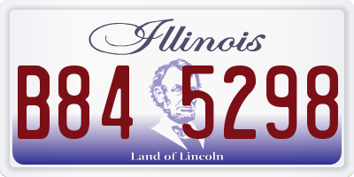 IL license plate B845298
