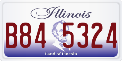 IL license plate B845324