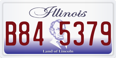 IL license plate B845379
