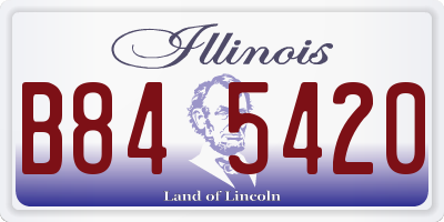 IL license plate B845420