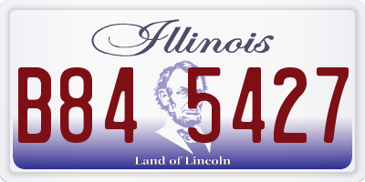 IL license plate B845427