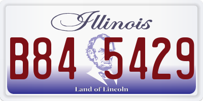 IL license plate B845429