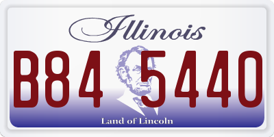 IL license plate B845440