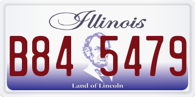 IL license plate B845479