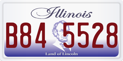 IL license plate B845528