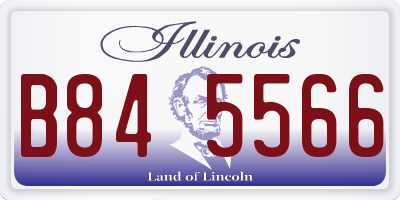 IL license plate B845566