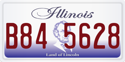 IL license plate B845628