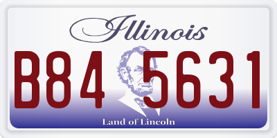 IL license plate B845631