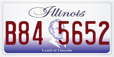 IL license plate B845652