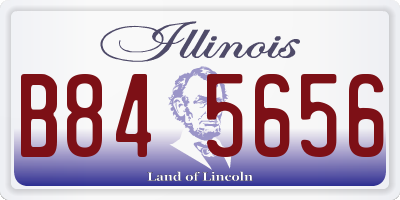 IL license plate B845656