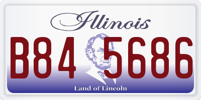 IL license plate B845686