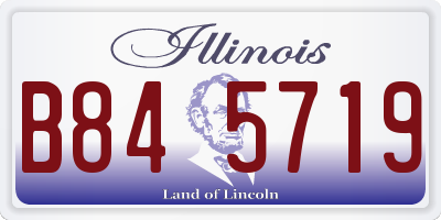 IL license plate B845719
