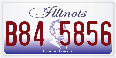 IL license plate B845856