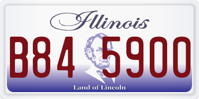 IL license plate B845900