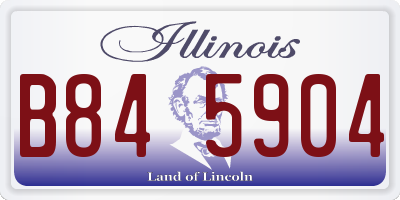 IL license plate B845904