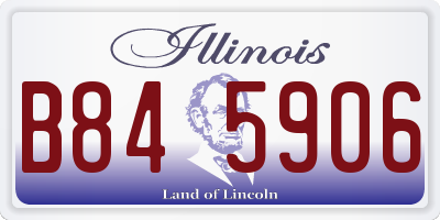 IL license plate B845906