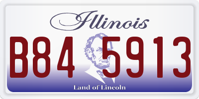 IL license plate B845913