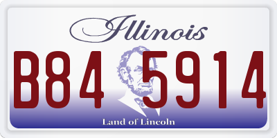 IL license plate B845914