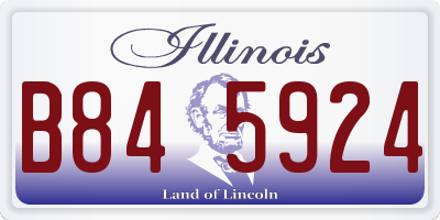 IL license plate B845924