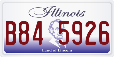 IL license plate B845926