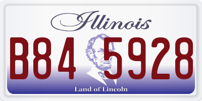 IL license plate B845928
