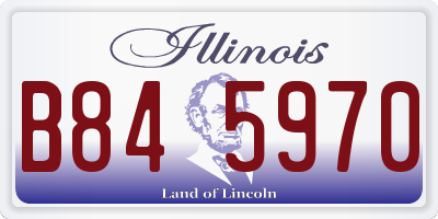 IL license plate B845970