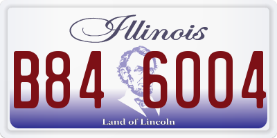 IL license plate B846004
