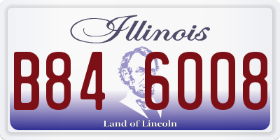 IL license plate B846008