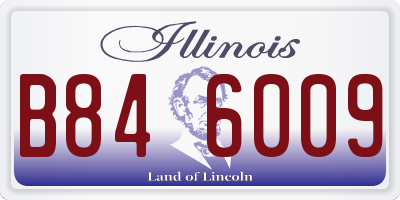 IL license plate B846009