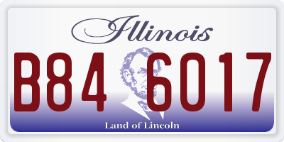 IL license plate B846017