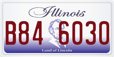IL license plate B846030