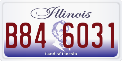 IL license plate B846031