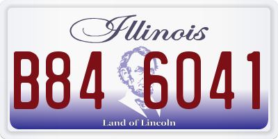 IL license plate B846041