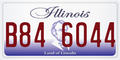 IL license plate B846044