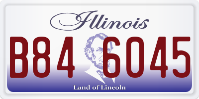 IL license plate B846045