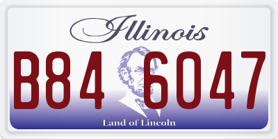 IL license plate B846047