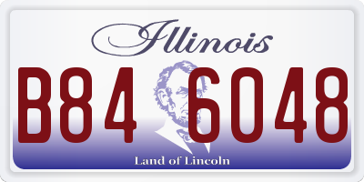IL license plate B846048