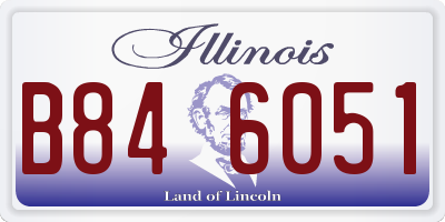 IL license plate B846051