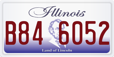 IL license plate B846052