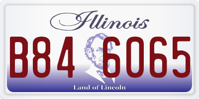 IL license plate B846065