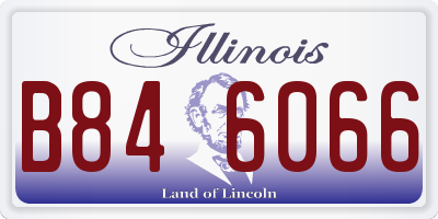 IL license plate B846066