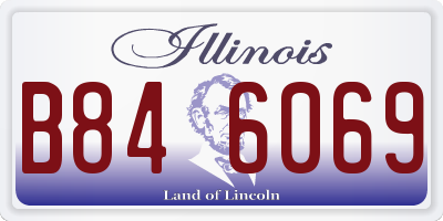 IL license plate B846069