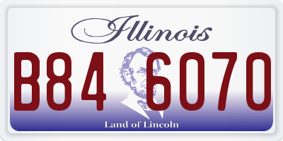 IL license plate B846070