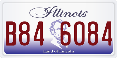 IL license plate B846084